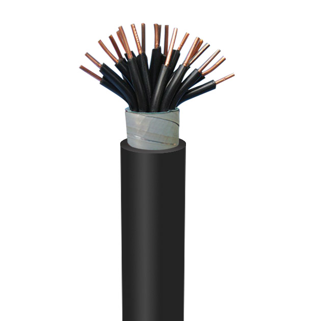 Flame retardant and fire-resistant control cable