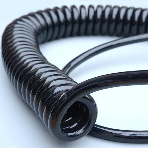 Shielded spiral cable