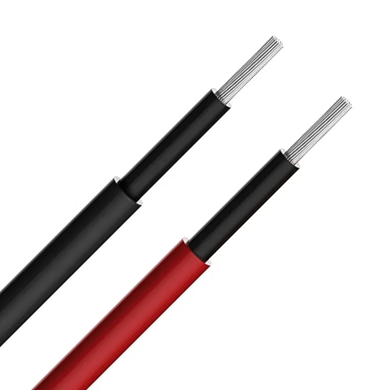 Power TUV H1z2z2-K PV1-F Xlpo 2.5mm2 4mm2 6mm2 10mm2 Single Core Electric Wire DC PV Solar Cable
