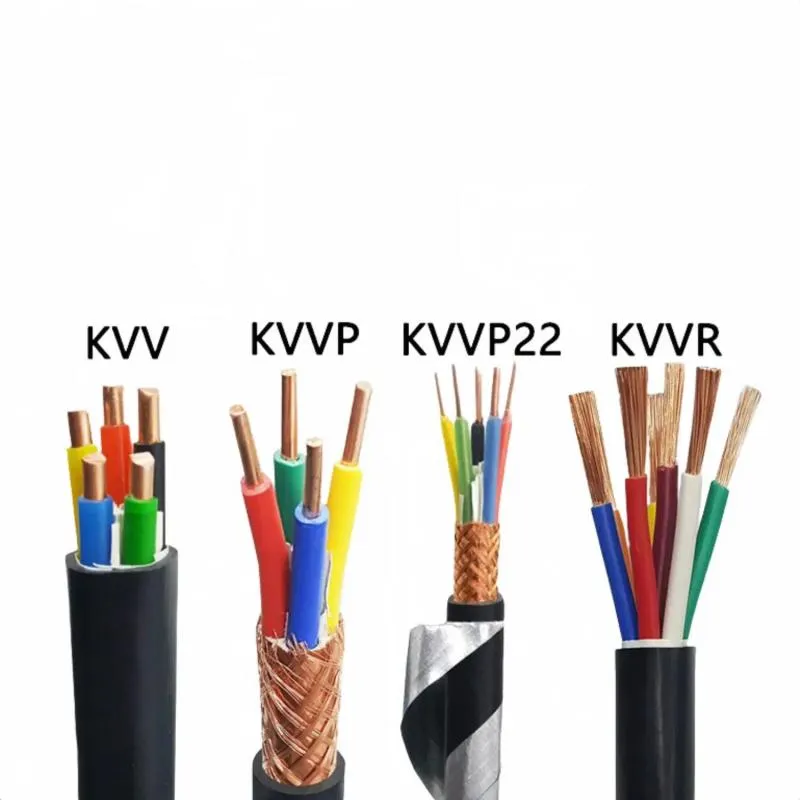 Kvv Rvv Control Cable with Flexible Copper XLPE PVC PE Insulation