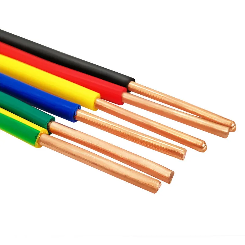 Nh-BV 450/750V Low-Voltage Fire-Resistant Single-Core Copper Conductor PVC Insulted Electric Wire for Home Improvement Engineering