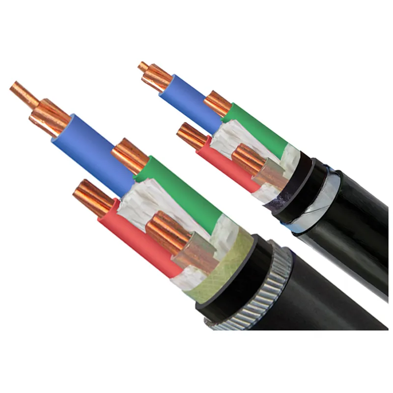 Steel Wire Armored XLPE Insulated Electrical Powwr Cable Cu/XLPE/Swa/PVC-0.6/1kv 3X185+1X95 mm2