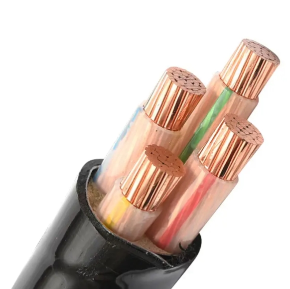 0.6/1kv, Four Cores, Copper Conductor, PVC Insulated, Copper Wire Braid PVC Sheathed Nyjy Power Cable
