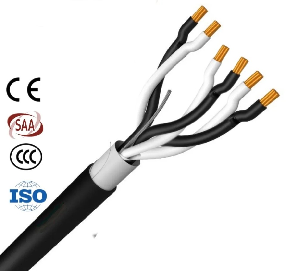 PAS5308 1.5mm Twisted Pair Instrumentation Cable Overall Screened LSZH/PVC/PE/XLPE Multipair Industrial Control Signal Communication Bulk Copper Cable 1mm