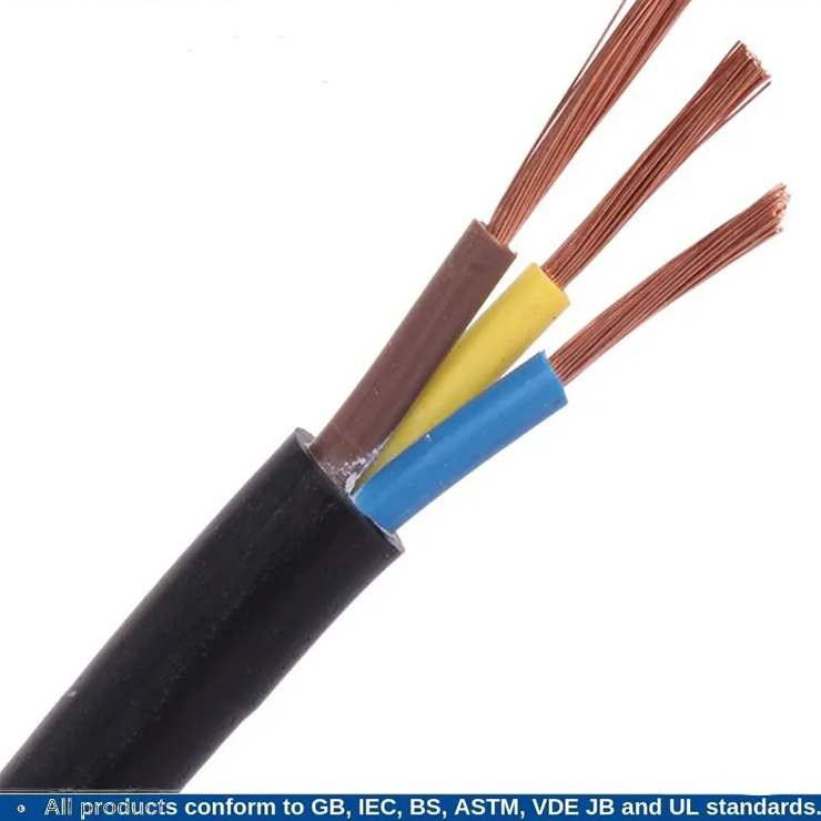 Nyy H07z-R H07rnf Industrial Flexible Cable PVC Insulation PVC Outer Sheath Wire Cable