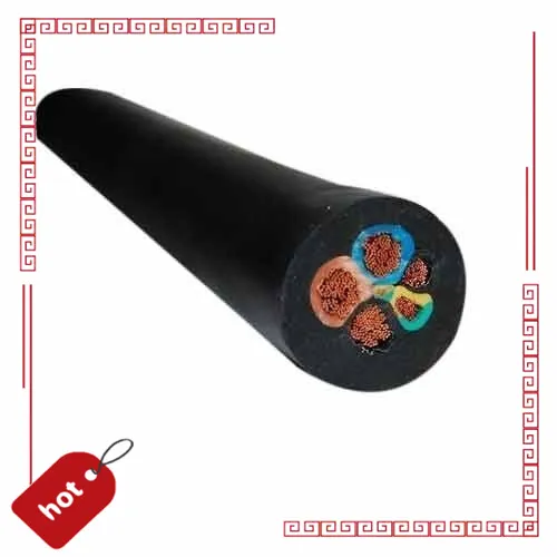 IEC 60245 Standard 300/500V H05rr-F Rubber Sheath Flexible Power Cable 4X4mm2 Control Electric Wire Cable