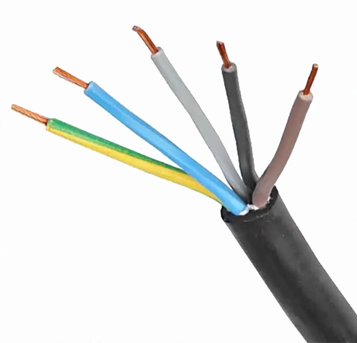 Manufacturer H07rnf 3 Core 5 Core Power Cord Cable 3g1.5 3g2.5 5g6 5g2.5 Rubber Cable