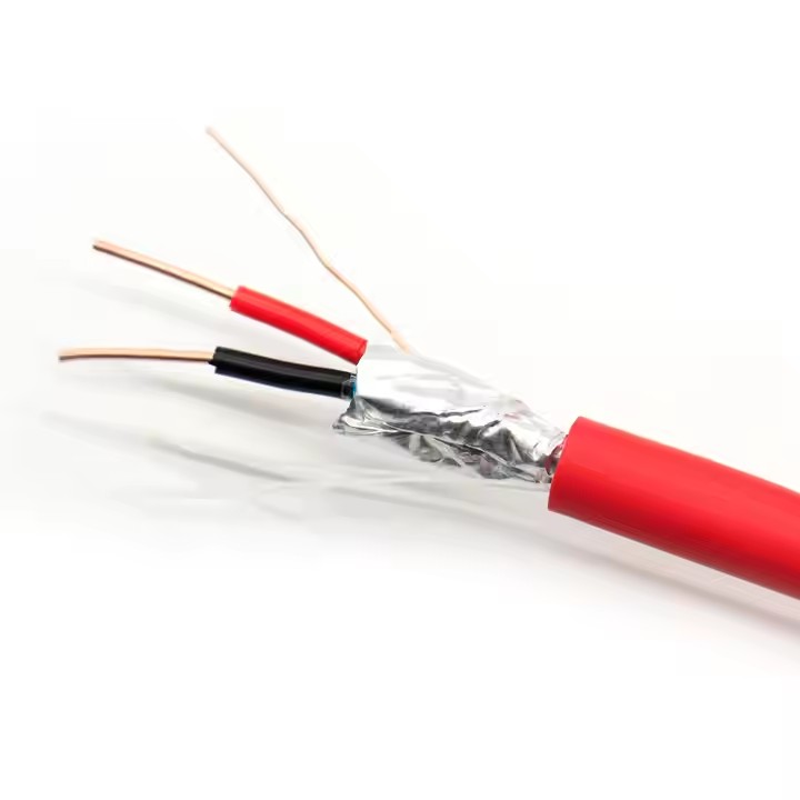 Red Fire Alarm Cable 2 Core 4 Core EN50266 Cable Fp200 1.5mm 0.75mm Smoke Fire Cable Wire