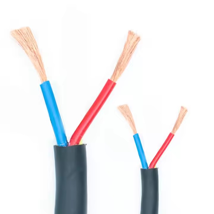 Black Rubber Flexibility Cable 0.75mm 1.5mm 2.5mm, 3 4 5 6 Core Heavy Duty Rubber Electrical Power Cable