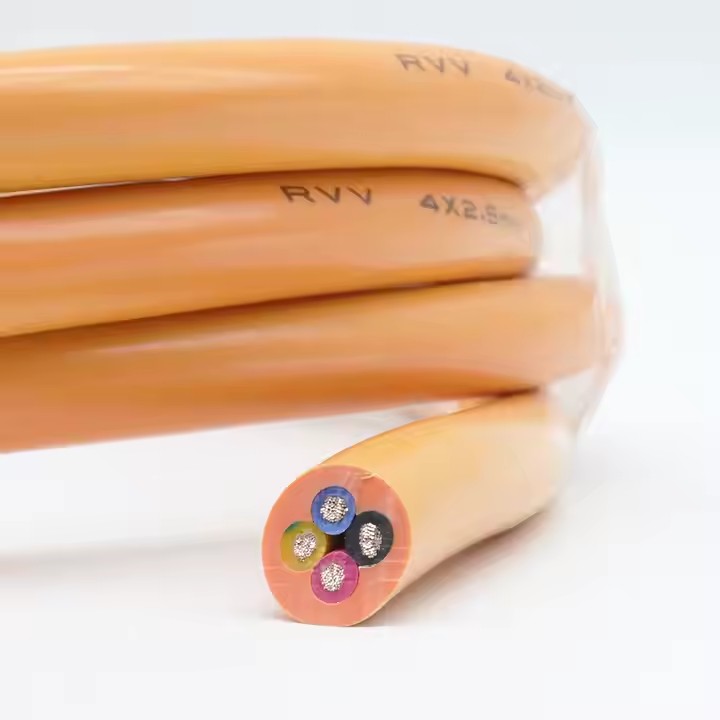 Factory Supply Orange Servo Motor Power Cable 4 Core 6 Core 1.5mm 1mm Power Cable