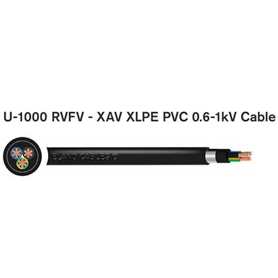 U-1000 RVFV - XAV XLPE PVC 0.6-1kV Cable