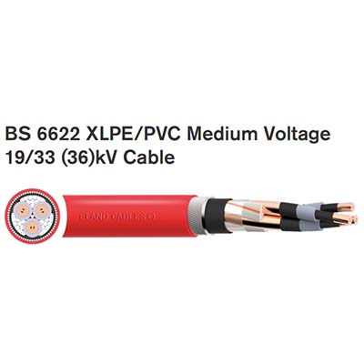 BS 6622 XLPE/PVC Medium Voltage  19/33 (36)kV Cable